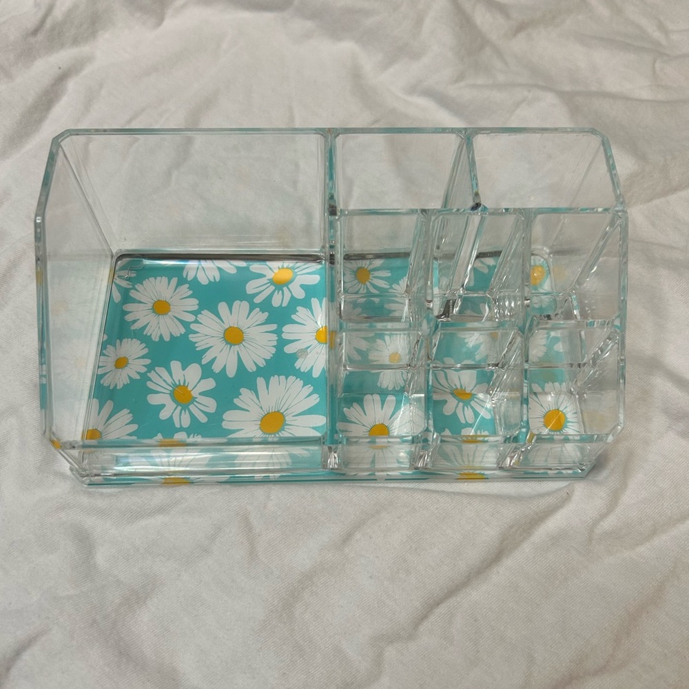 Sorbus Mini Organizer With 9 Slots- Daisy Print